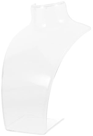 Cabilock 3 Stück Transparentes Acryl Schmuck Displayset für Halsketten und Ohrringe Schmuckbüste Präsentationsständer und Ausstellung