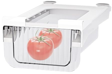 Rrlihjgu Kühlschrank-Organizer-Behälter | Kühlschrank-Unterregal-Schublade | stapelbare Kühlschrank-Regalaufbewahrungsbox, ausziehbare Kühlschrank-Aufbewahrungsbox für Lebensmittel und Getränke