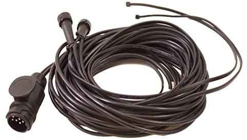 Generisch Anhänger - Kabelbaum - Kabelsatz - 13 polig -6 Meter + 4,5 M DC Kabel - 2X Bajonettverbinder Aspöck