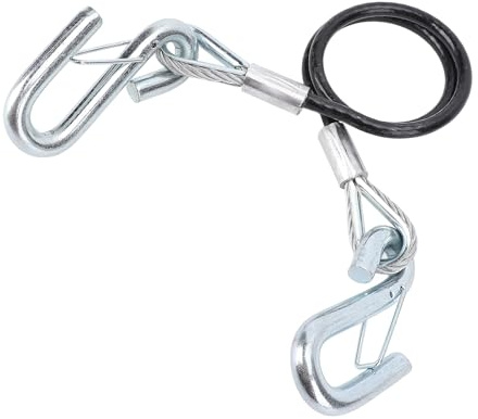 ZJchao Câble de Câblage de la Remorque avec Crochet S, Câble de Remorquage chargé à Ressort à Ressort Lourds pour les Remorques et Véhicules du de Remorquage Durable pour une Connexion Sécurisée