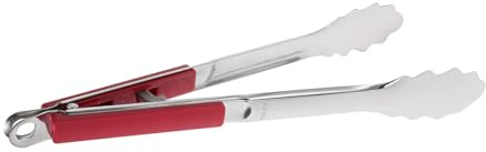 FUTUREORYY Pinzas de Barbacoa de Acero Inoxidable Ergonómicas Resistentes para Asar Carne Pescado y Ensaladas Cocina y Parrilla Aptas para Camping y Profesional