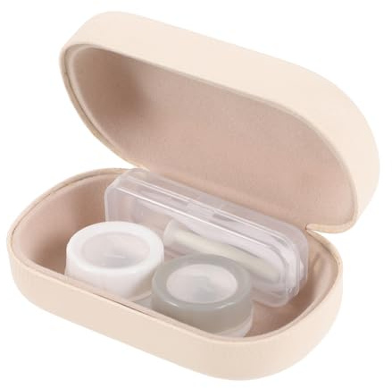 WEKADRIN Portable Contact Lens Case Storage Kit for Travel Small Lens Box and Makeup Box for Outdoor Use