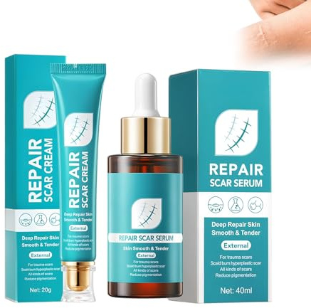 Oppingster 20g Narbengel mit 40ml Narbenserum, Narbensalbe reduziert die Sichtbarkeit Bei Kombinierter Anwendung Ist die Wirkung Besser, pflegt sie und macht sie geschmeidig und glatt oil (1)