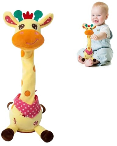 ANTUK Dancing Singing Talking Giraffe Toy Repeat What You Say, Volume Control Singing Dancing Giraffe Toy Baby Toys, for Baby Toddler Encourage Speech, Birthday Gifts for Kids 1 2 Year Old Boys Girls