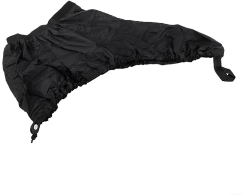 Zoegneer Copertura impermeabile per canoa e paraspruzzi in nylon 420D, con cinghie elastiche per riporre fuori stagione e protezione rapida su spiaggia o cortile, diverse dimensioni (nero L)