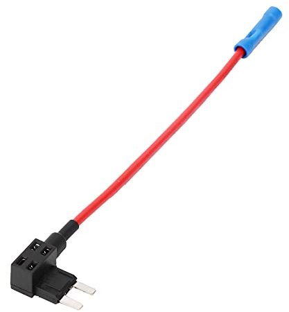 aqxreight 5 Pièces Circuit Supplémentaire de Voiture Mini Boîte à Fusibles à Lame Standard Support de Bloc Tête Bleue pour Fusible ou sans l'adaptateur au Kit Robinet un Facile Boîte à à Lame