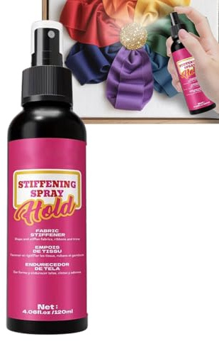 Spray Rápido Para Endurecer Telas,120ml Multifuncional de Secado Rápido y Efecto Duradero,Spray Para Modelar Y Endurecer Prendas Y Sombreros | Para Proyectos De Crochet, Lana, Fieltro, Bolsos Y