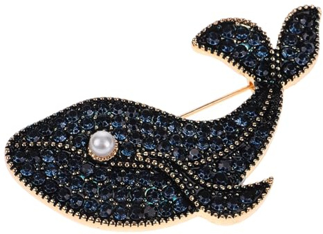 Angoily Walbrosche und Strasssteinen mit Glatter Oberfläche aus Zinklegierung Niedliche Anstecknadel Stilvolles Geschenk für Damen für Freundinnen und Ehefrauen