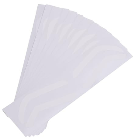 Huairdum Pegatinas para Plantillas de Cejas, 100 Unidades, Cinta Desechable con Forma de Cejas, Guía de Mapeo para Simétricas Perfectas, Maquilladores, Principiantes, Papel Premium