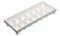 KitchenCraft Vassoio per cubetti di ghiaccio a rilascio facile, vassoio impilabile per congelatore, plastica, 32 x 12 cm (12,5 x 4,5), bianco