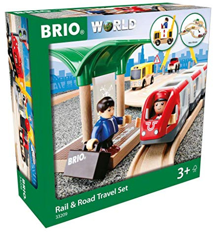 BRIO - Set Circuito de Tren y Carretera de viajeros (33209)