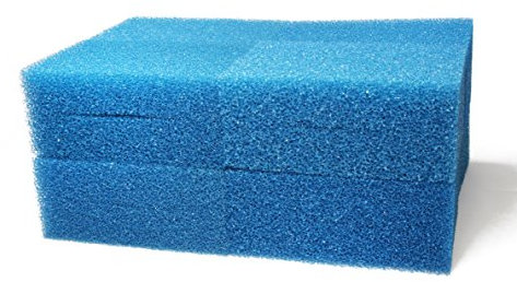 LTWHOME Blauer Grob Filterschwamm Passend für Oase Biotec Screenmatic 18/36 Rauh (8 Stück)