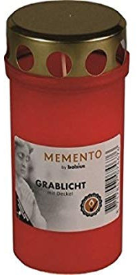Grablicht Dauerbrenner Nr. 3 mit Deckel - 120/61 mm, rot - 20 Stück