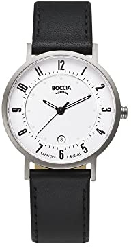 Boccia Damen-Armbanduhr Mit Lederarmband Dress 3296-01