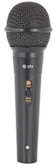 QTX Handheld Dynamic Singing Microphone Black