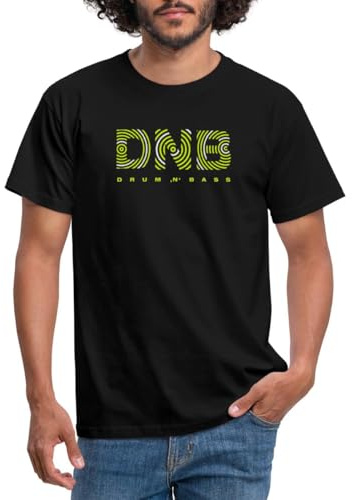 Spreadshirt Drum and Bass DNB Männer T-Shirt, XXL, Schwarz