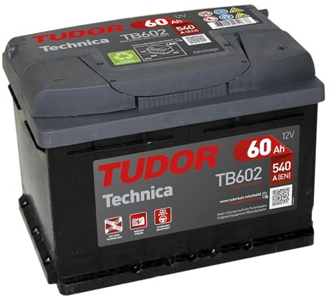 TUDOR Batería 60, Ah 540, A/EN TB602 L 242mm B 175mm H 175mm