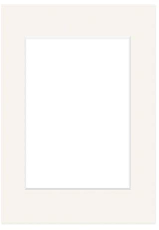 DEHA Design Passepartout Karton 42x59,4 cm (DIN A2) für Bilder im Format 29,7x42 cm (DIN A3), Elfenbein