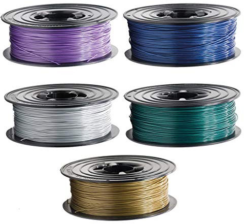 PLA Filament 1,75mm 3D Drucker oder Stift 5 er Set 5x 1Kg Metallic Set