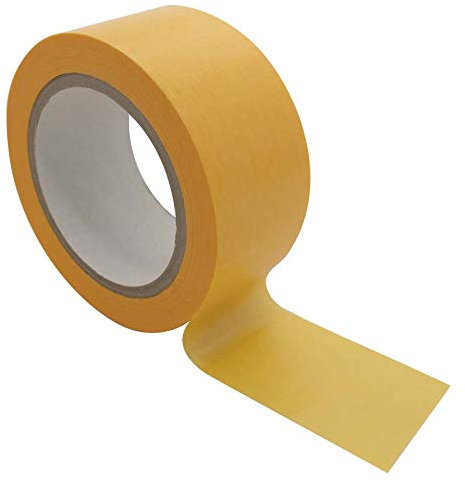 pixcl Ruban de masquage haute précision - Papier de riz washi - Orange - 50mm x 50m - Carton de 24