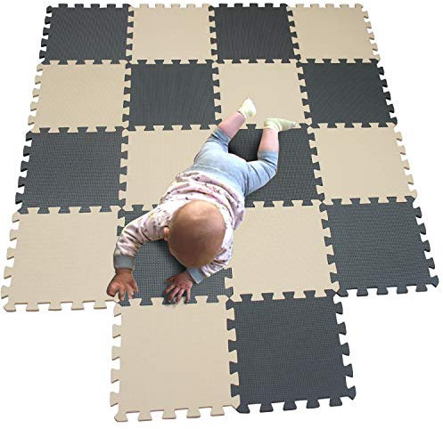 MQIAOHAM® 18 Stücke Baby puzzelmatten für Babys spielmatte Kinder puzzlematte Teppich G301018-110112