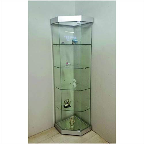 VM ART DESIGN GLASS BY VETRERIA MICELI Wand EckVitrine mod. VM2006ATC (Silver)