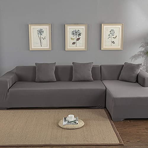 Sofabezug L Form, Schonbezug Sofa Elastische Bezug Sofabezug Rechts Wasserdicht Elastische Stretch Sofabezug Bezug Sofa Abdeckung Antirutsch Sofahusse 3 Sitze 2 Sitze Dekorative