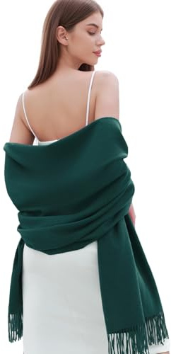 RIIQIICHY Damen Schal Stola Festlich Fur abendkleid Pashmina Schals tücher für Frauen Hochzeit Schultertuch Winter Herbst