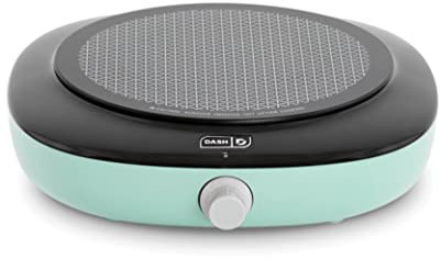 Dash Pyroceram Glass Burner - Designed for Multi-Function Cooking - Lightweight Device with Durable Pyroceram Glass - Quick Infrared Heating System & Five-Temperature Settings - Aqua