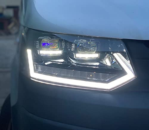 Pure Cardesign Voll Led Scheinwerfer passend für VW T5 GP Bus Facelift 2009-2015 mit E-Prüfzeichen Frontscheinwerfer