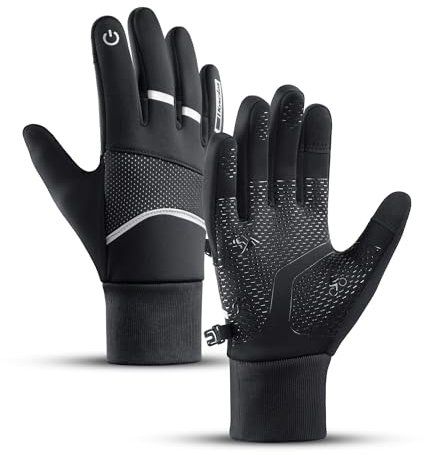 KynciLOR Winterhandschuhe Herren Warm,Touchscreen Fahrradhandschuhe,rutschfeste,Winddichte und kältebeständige Handschuhe zum Radfahren,Skifahren und Arbeiten