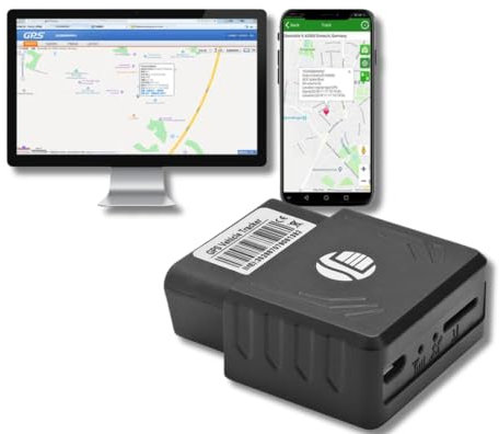 KF Premium Anti Theft GPS Tracker & Mobile Alarm - Easy Self-Install OBD Tracking Device for Car OBD2 16Pin Real Time Van Fleet Locator Security Phone App Easy Fit Tracker Alert System