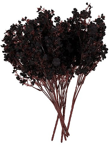 VINTORKY 6stücke Schwarze Künstliche Babysbreath Sträuße Realistisch Gestaltete Schleierkraut Deko Langlebige Unechte Blumen Für Wohn Partyraum Vielseitig Für Vasen Und Eventdekoration