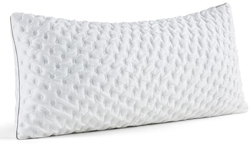 BedStory Memory Foam Kissen, höhenverstellbares Kopfkissen 40x80, geschreddertes Memory Foam Kissen, Öko-Tex zertifizierte Nackenstützkissen für Rücken- und Seitenschläfer, Bezug waschbar