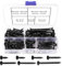 VooGenzek 110 PCS M3.5 Coarse Thread Point Drywall Screws Kit, Phillips Countersunk Drywall Screws, Plasterboard Wood Screw, for Plasterboard, Drywall and Wood, Black