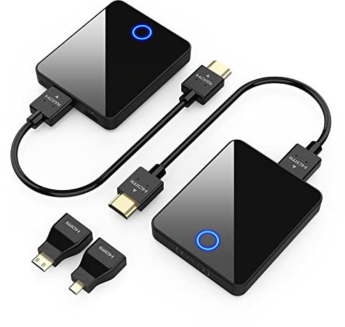 Wireless HDMI Transmitter and Receiver, Binken 98ft/30m Wireless HDMI Extender Kit,1080P HD hdmi ohne Kabel, Streaming Media Video/Audio von Laptop, Kamera, PS5, PC zu Monitor, Beamer, HDTV
