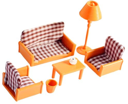 ifundom Puppenmöbel Miniaturhausmöbel Winzige Möbeldekoration Minihausdekoration Minimöbel Miniaturmöbel Accessoires Winziges Sofa Minihausornament