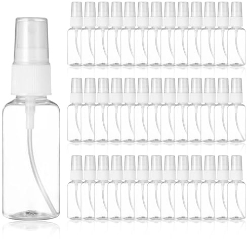 MQWDGJ 300ml Small Spray Bottle, 40pcs Clear Empty Fine Mist Spray Bottle,Travel Bottles for toiletries for Toiletries Perfume Essential Oil Toners