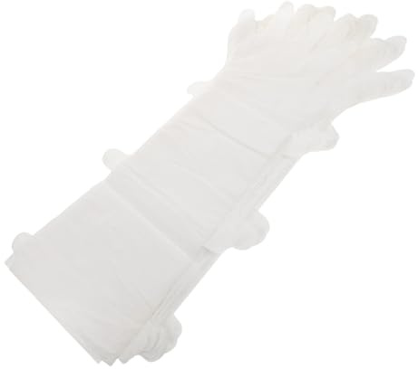 FRCOLOR 10paare Lange Feuchtigkeitshandschuhe für Trockene Hände Einwegfähige Handschuhe für Diy-handmasken Touchscreen-kompatible Handschuhe zum Eincremen über Nacht