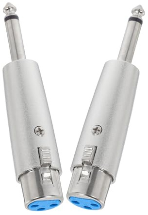 Yardwe 2piezas Adaptador De Micrófono Xlr Hembra Metal Transmisión Estable y Compacto Para Mezclador y Audio