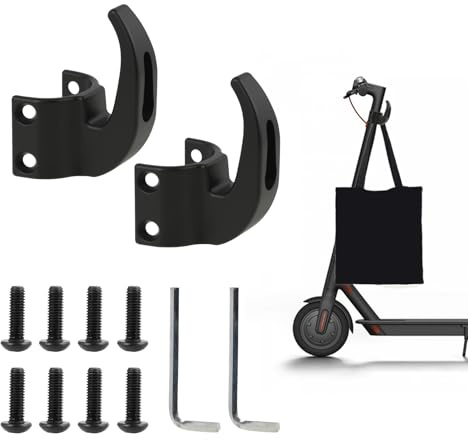 Vxiwscy Gancho para Patinete Eléctrico Ninebot MAX G30 - Accesorios Compatibles con KickScooter G30D II, G30LD y G30LE II - Ideal para Colgar Bolsas y Maletines,Patinete electricoGancho de Transporte
