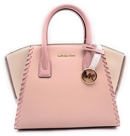 Michael Kors Tasche I Damen I Satchel I Henkeltasche I Schultertasche I Modell: AVRIL I Rosé I 30x20x12cm (BxHxT) I MK Logo I Gesteppt I Women-Bag