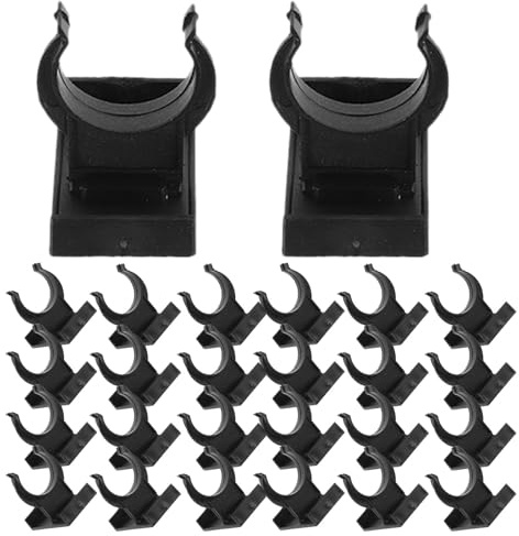 TOYANDONA 40 Juegos Clips de Plástico para Zócalos de Cocina Aplicables, Diseño sin Huecos, Accesorios para Gabinetes en Renovaciones y Nuevas Construcciones, Color Negro