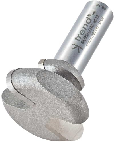 Trend Fresa per maniglie cassetto TCT profilo 38x17mm codolo 1/2 | Fresa con carburo di tungsteno per maniglie cassetto: Ø38 mm, lunghezza 17 mm, codolo 1/2, 84/95X1/2TC