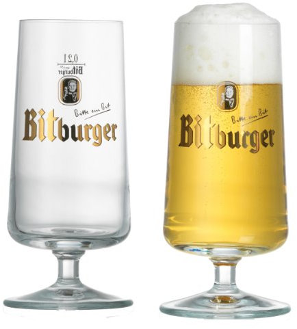 690705 Bierpokal-Glas Bitburger, 0.2 L, 2-er Set
