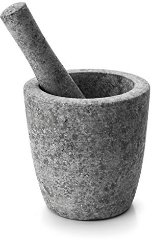 LACOR 60518 Mortier/Pilon Granit Gris 12 cm