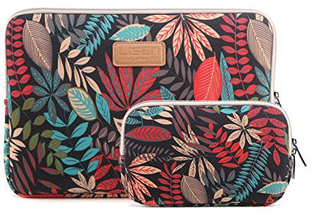 ZhuiKun Funda Portátil 14 Pulgadas, Funda Blanda Protectora con Bolsa de Accesorios para 14 Pulgadas Laptops, portátil Ultrabook de 14 (Negro)