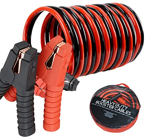 Voilamart Jump Leads Heavy Duty Car Battery Jump Leads 3000AMP 6M Booster Cables Jumper Cable for Petrol Diesel Car Van Truck (Includes Zipped Carry Bag with Handle)
