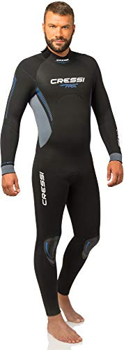 Cressi Herren Fast 7 Mm, Black/Blue, M Trockenanzug, Schwarz/Blau, M