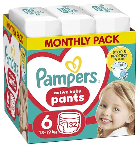 Pampers byxor pojke/flicka 6 132 st.